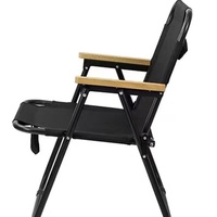 Table de pique-nique de camping pliante et chaises chaise portable 4 voies ultra-légère dos haut avec repose-pieds chaise de camping réglable en métal