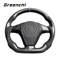 Setir Mobil Serat Karbon untuk Mazda 3 Model Flat Bottom Racing Wheel Gaya F1 Peningkatan Performa Interior