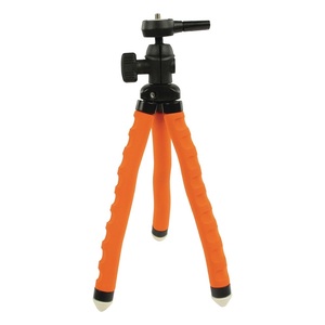 Mini Trípode Flexible de 27.5cm Naranja y Negro para Cámara y Teléfono - Product Image 1