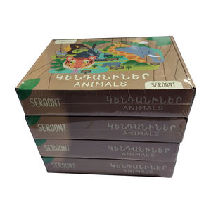 لعبة تعليمية كبيرة من 12 قطعة للأطفال على شكل حيوانات ، لعبة تعليمية في مادة ورقية - Product Image 2