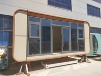 Petit hangar de luxe de 40 pieds flatpack mobile maison modulaire préfabriquée maisons en conteneurs préfabriquées