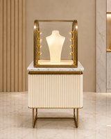 Diseño Interior de Joyería de Lujo, Vitrinas de Vidrio Personalizadas, Accesorios para Tiendas Minoristas, Iluminación LED, Instalación Completa de Tienda Llave en Mano