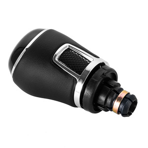 Car Gear <b>Shift</b> <b>Knob</b> Leather Black 5 Speed 6 Speed For Volkswagen Audi Skoda Manual Transmission Cars Ergonomic Design - Product Image 4