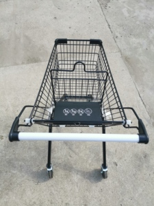 Carrito <span class=keywords><strong>de</strong></span> Compras Plegable DIKA TROLLEY 180L con Superficie Galvanizada, Ruedas <span class=keywords><strong>de</strong></span> PU y Asiento para Bebé - Origen Jiangsu - Product Image 3