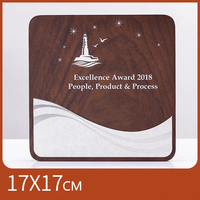 JN Souvenir cadeau Plaque de récompense en bois sculpté sur mesure Plaque en bois massif vierge personnalisée Trophy Awards