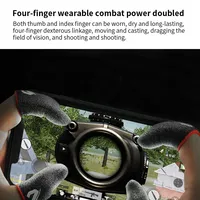 Fundas para Dedos de Juego, Antideslizantes, Antitranspirantes, para Pantalla Táctil, para PUBG Mobile, Cubre Dedos