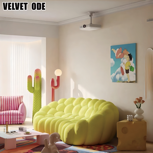 Divano a Bolle di Lusso in Velluto Italiano, Modulare e Scultoreo, per Lobby di Hotel di Alta Gamma, Showroom di <span class=keywords><strong>Design</strong></span> e Arredamento Espositivo - Product Image 5