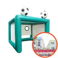 Time building exercícios inflável futebol campo de futebol, meta para crianças e adultos