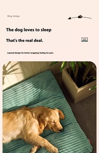 Umweltfreundliche, extra dicke Winter-Hundematte für mittelgroße und große Hunde, robustes Design, abnehmbar, waschbar, quadratische Form - Product Image 6