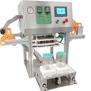 Machine de scellage automatique de bureau pour pots de yaourt, boîtes à salade en plastique, gobelets à boisson, pots de beurre de cacahuète et pots de confiture - Product Image 4