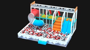 Equipo de Juegos Interior para Niños con Estándares de Seguridad, con Suelo de Impacto Suave y Barreras Seguras para la Seguridad de los Niños Pequeños - Product Image 5