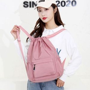 2022 New Waterproof Oxford Cloth Drawstring Sports <b>Backpack</b> 20L Capacity Printable Logo Simple Design for <b>Men</b> Women's Travel - Product Image 2