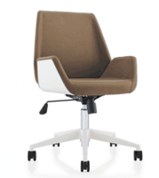 Chaise de bureau exécutive pivotante moderne noire en tissu maillé pour la maison, l'école, l'hôpital, chaise de visiteur