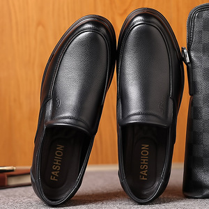 รองเท้าโลฟเฟอร์หนังวัวแท้สำหรับผู้ชาย ส้นเตี้ย พื้นยางระบายอากาศได้ดี เหมาะสำหรับใส่ลำลองและธุรกิจ - Product Image 2