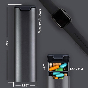 Aluminum Waterproof Weekly <b>Pill</b> <b>case</b> PortableTravel 7-day <b>Pill</b> Box Organizer 7-compartment <b>Pill</b> Box - Product Image 5