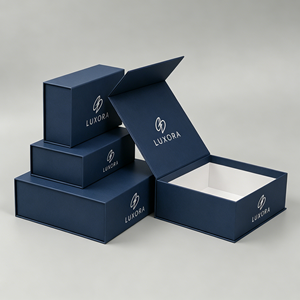 Custom Luxury Rigid Cardboard <b>Book</b> Style <b>Box</b> Full Printed Paper Packaging One Piece Magnetic Closure Gift <b>Box</b> for Skincare Sets - Product Image 3