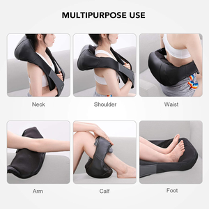 Masajeador eléctrico de cuello y hombros para terapia de luz roja Shiatsu con calor, relajación para tensión <span class=keywords><strong>Cervical</strong></span> - Product Image 3
