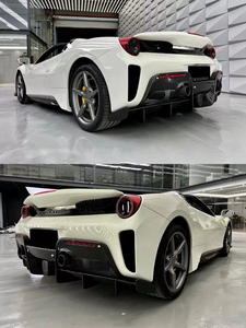 Kit de carrocería estilo P de fibra de carbono seco de alta calidad para <span class=keywords><strong>Ferrari</strong></span> <span class=keywords><strong>488Gtb</strong></span>/Spide difusor de parachoques delantero y trasero Spoiler Hood - Product Image 5