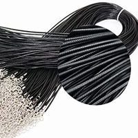 Colliers en corde tressée, cordon de cire, collier de serpent, cordon de perles, corde de fil, prolongateur de chaîne, fermoir mousqueton, collier, vente en gros