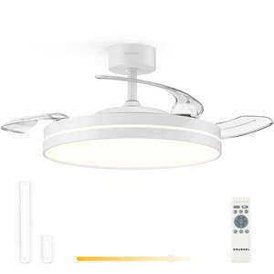 Ventilatore da Soffitto Grunkel 42 Pollici con Motore DC, Luce LED e Telecomando, Design Moderno per Uso Interno - Product Image 5