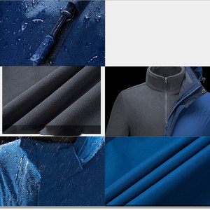 Áo Khoác Trượt Tuyết Mùa Đông 3 Trong 1 Vỏ Mềm Màu Cam Chất Lượng Cao Cho Nam - Product Image 5