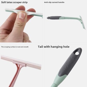 Một mặt kính <span class=keywords><strong>scraper</strong></span> nhựa ngắn hộ gia đình Bàn Ăn Phòng tắm gạt nước nhà hàng bàn <span class=keywords><strong>scraper</strong></span> cửa sổ sử dụng thả - Product Image 2