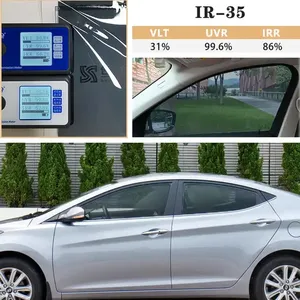 Aishide VLT35 % 자동차 유리 필름 창 보호 필름 앞 유리 태양 나노 세라믹 자동차 개인 정보 보호 창 필름