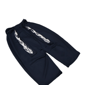 Service OEM – Pantalons de survêtement en gros, personnalisés, imprimés, en maille, coupe droite, streetwear oversize, pantalons larges et amples pour hommes - Product Image 6