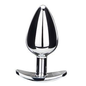 Tapón Anal Metálico Plateado 777, Dilatador Anal para Masturbación, Uso Adulto - Product Image 1