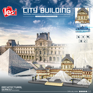 <span class=keywords><strong>Bloques</strong></span> de Construcción de Plástico ABS Zhegao Louvre LZ8040, Rompecabezas de Micropartículas, Edificios Famosos, Decoración de Escritorio, Juguete DIY - Product Image 1