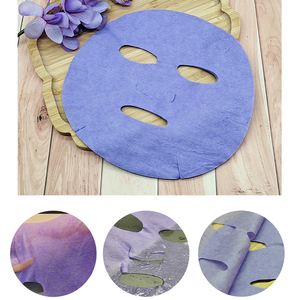 Masque facial en feuille non tissée douce et naturelle, film de papier sec, respectueux de la peau, 35 g/m², lavande - Product Image 5