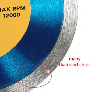 Diamond Saw Blade 180 Mm Continuous Rim Saw Blade For Granite Stone Cutting