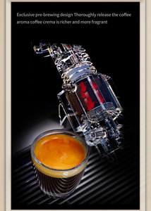 เครื่องชงกาแฟอัตโนมัติ BTB พร้อมปรับภาษาฝรั่งเศส/สเปนได้ แรงดัน 19 บาร์ สำหรับใช้ในโรงแรมและครัวเรือน - Product Image 3