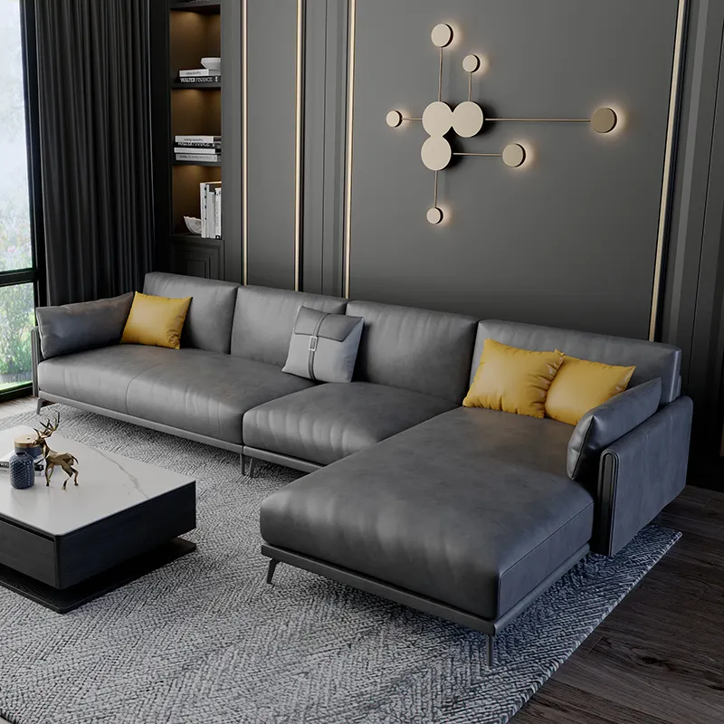 Ensemble de canapés de meubles de salon exclusifs de luxe de style contemporain canapé modulaire