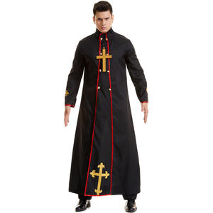 Disfraz de Sacerdote de Halloween para hombre, de la talla de la mujer, de la talla del hombre, de la talla de la mujer - Product Image 1