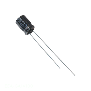 Condensador de Canal de Fabricante EEA-GA1V100, de Orificio Pasante, 10 uF, Aluminio, 10UF, 20%, 35V, Radial TH - Product Image 1
