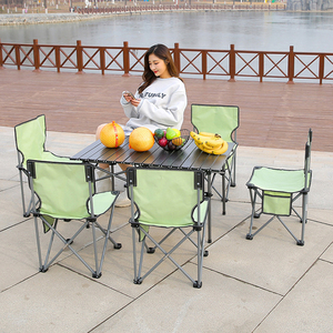 Outdoor Adjustable Beach Camping Chair <b>Portable</b> <b>Table</b> and Chair Set for Camping <b>Picnic</b> Activities - Product Image 6