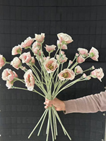 Nouvelle fleur de coquelicot artificielle colorée de haute qualité fausses fleurs de coquelicot pour mariage et décoration intérieure fleurs de couleur corail