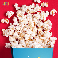 Décorations de fête d'anniversaire Xieli Boîte à pop-corn en papier sirène