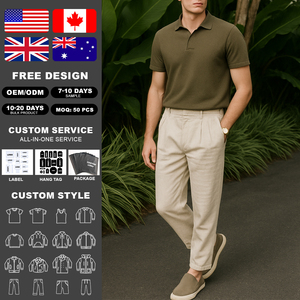 Camisas de Golf Kingsen de Alta Calidad para Hombre, 100% Algodón, Casuales de Negocios, Manga Larga, Sólidas, Transpirables, Personalizables - Product Image 2