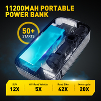 AUXITO Car Jump Starter With Air Compressor 3500A 12V Portable Jump Starter Tire Inflator LED Light USB Quick Charge