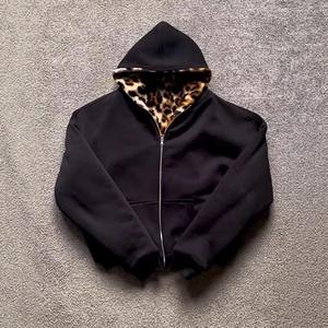 Hersteller von individuellen, schweren, dicken Fleece-Wende-Hoodies für Herren mit doppellagigem Reißverschluss, Fell und überschnittenen Schultern für den Winter, auch als Blanko-Fell-<span class=keywords><strong>Hoodie</strong></span> erhältlich - Product Image 2