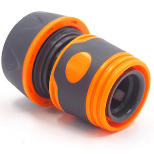 Garden Water Hose <b>Connector</b> Plastic <b>Quick</b> Stop Rubber Coated Bulk Hose Adapter For Car Wash And Landscaping Use - Product Image 3