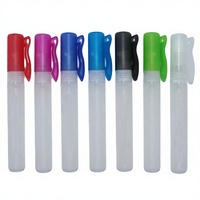 Flacon pulvérisateur de poche 10 ml vide en plastique PP mini pour parfum avec pompe pulvérisatrice sérigraphiée