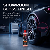 Gel Nettoyant et Lustrant pour Pneus de Voiture Professionnel 500 ml, Parfum Lotus Noir, Composé Chimique Organique du Fabricant