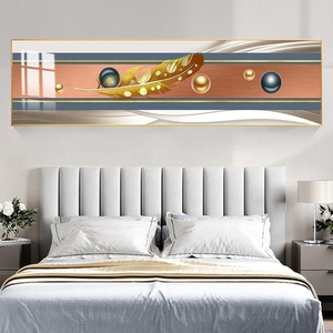 ภาพวาดติดผนังพื้นหลังห้องนอนหรูหราทันสมัยภาพวาดศิลปะแอบสแตรกต์ลายพอร์ซเลนคริสตัล - Product Image 2