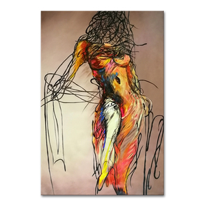 Commercio all'ingrosso Mintura su misura fatto a mano grande tela da parete arte moderna donna nuda pittura acrilica per la casa decorativa dipinta a mano ragazza - Product Image 1