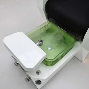 Sillón de Pedicura de Lujo Moderno con Función de Masaje, Sillón de Pedicura de Fibra de Vidrio Blanco, Sillón de Pedicura Eléctrico Reclinable - Product Image 3