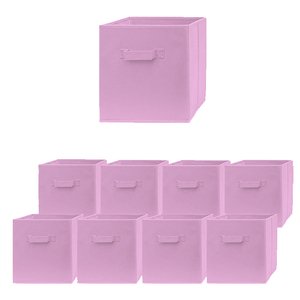 Cajas <span class=keywords><strong>Cubo</strong></span> de almacenamiento de ropa de tela no tejida ecológicas plegables al por mayor para el hogar - Product Image 2