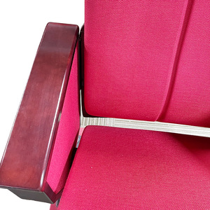 Silla de Auditorio Masao Roja de Aleación de Aluminio con Reposabrazos para Teatro, Sala de Conferencias, Cine - Product Image 2
